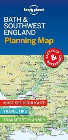 Lonely Planet: Bath & Southwest England Planning Map (1st Ed)