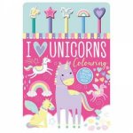 5 Pencil And Eraser Set Unicorn Colouring Book