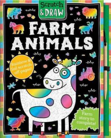 Scratch And Draw: Farm Animals