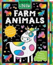 Scratch And Draw Farm Animals