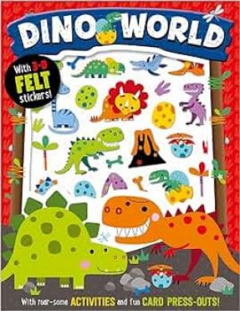 Felt Stickers Activity Book: Dino World