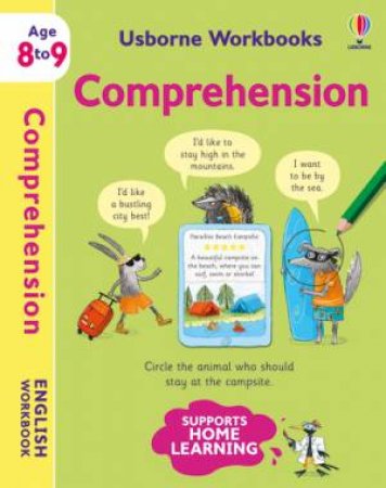 Usborne Workbooks Comprehension 8-9 by Caroline Young