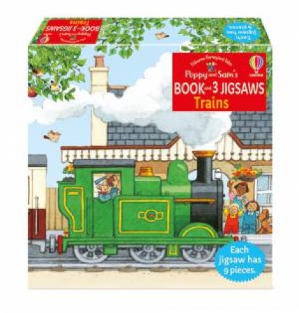Usborne Book And 3 Jigsaws: Poppy And Sam Trains by Heather Amery & Stephen Cartwright