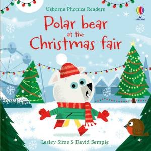 Polar Bear At The Christmas Fair by Lesley Sims