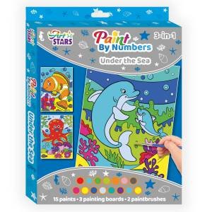 ArtStar Essentials: Painting By Numbers 3-In-1 Kit: Under The Sea by Various