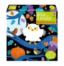 Usborne Book and 3 Jigsaws Halloween