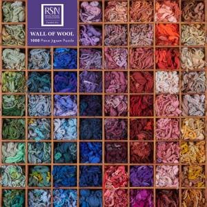 Jigsaw:  Royal School of Needlework, Wall of Wool (1000-piece) by FLAME TREE STUDIO