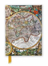 Foiled Journal Pieter van den Keere Antique Map of the World