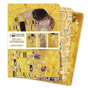 Standard Notebooks: Gustav Klimt Set of 3 by FLAME TREE STUDIO