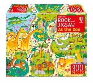 Usborne Book And Jigsaw: At The Zoo by Various
