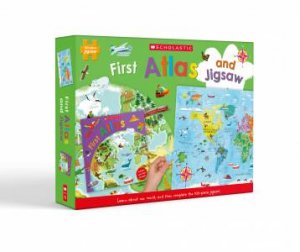 First Atlas: Book and Jigsaw (Miles Kelly: 100 Pieces) by Philip Steele & Emanuela Carletti & Alistar Illustration
