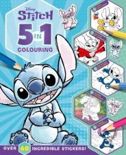 Stitch 5 In 1 Colouring Disney