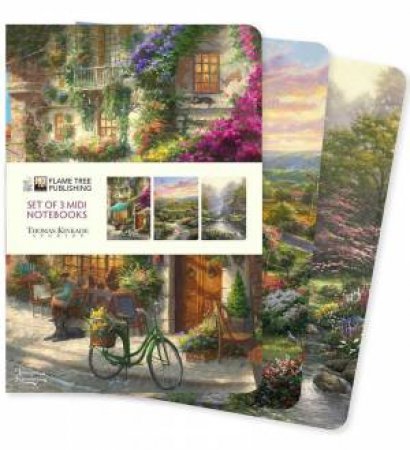 Midi Notebook Collection: Thomas Kinkade (Set of 3) by FLAME TREE STUDIO