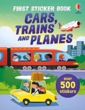 First Sticker Book Cars Trains and Planes