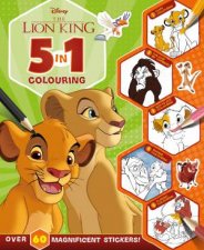The Lion King 5 In 1 Colouring Disney