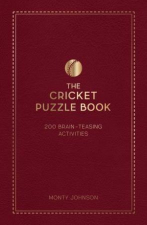 The Cricket Puzzle Book by Monty Johnson