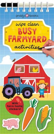 Wipe Clean Busy Barnyard Activities by Roger Priddy