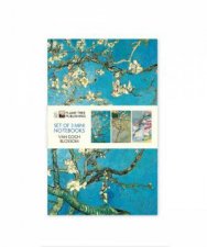 Mini Notebook Collection Vincent Van Gogh Blooms Set Of 3