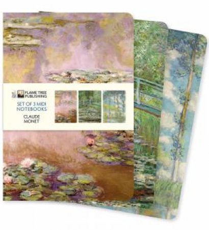 Midi Notebook Collection: Claude Monet (Set of 3) by Flame Tree Studio
