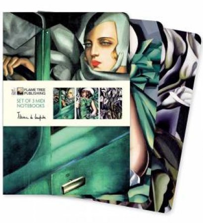 Midi Notebook Collection: Tamara De Lempicka (Set of 3) by Flame Tree Studio