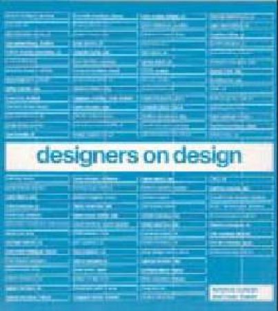 Designers On Design by Terence Conran & Max Fraser
