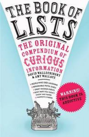 Book Of Lists by Wallechinsky David & Wallace A