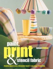 Paint Print  Stencil Fabric