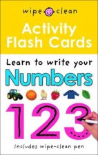 Wipe Clean Acitivity Flash Cards Learn to Write Your Numbers