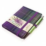 Scottish Traditions Heather Mini with Pen Pocket Genuine Tartan Cloth Commonplace Notebook