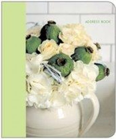 Jane Packer Lime And White Mini Addre by Jane Packer