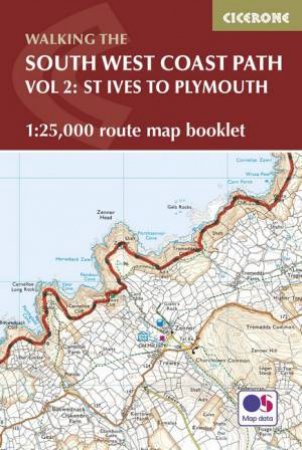 South West Coast Path Map Booklet: St Ives To Plymouth by Paddy Dillon
