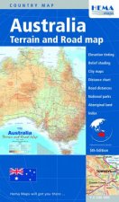 Australia Terrain And Road Map 5 Ed