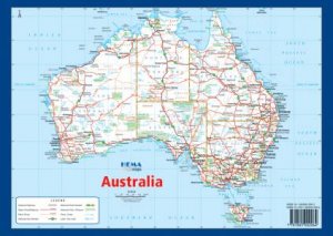 Australia A4 Map by Various