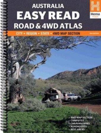 Hema 4WD: Australia Easy Read Road & 4WD Atlas, 11th Ed. by Various