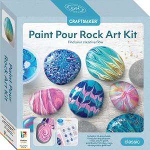 Craft Maker Paint Pour Rock Art Kit by Amanda Rogers