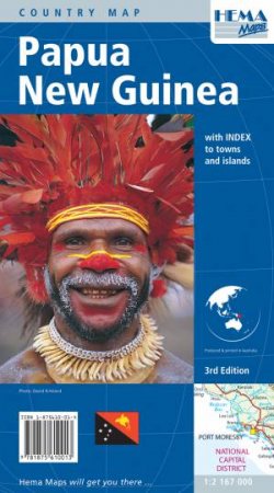 Hema Deluxe Map: Papua New Guinea, 3rd Ed.