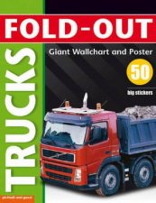 FoldOut Poster Sticker Book Trucks
