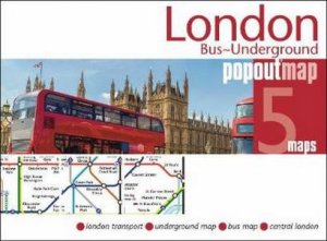 London Bus And Underground PopOut Map
