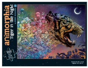 Animorphia: Tiger In The Night 1000 Piece Jigsaw Puzzle by Kerby Rosanes