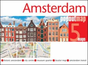 Amsterdam PopOut Map - pocket size, pop up map of Amsterdam city centre by PopOut Maps