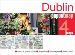 Dublin PopOut Map - pocket size, pop up map of Dublin city centre by PopOut Maps