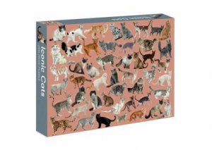 Iconic Cats 1000 Piece Jigsaw Puzzle by Marta Zafra