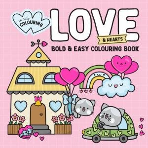 Bold & Easy Colouring Book Love & Hearts