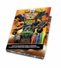 Monster Jam Colour And Scratch Book