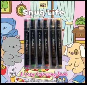Snug Life Cosy Colouring Book  &  Markers by Five Mile