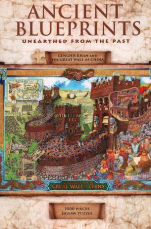 Ancient Blueprints 1000 Piece Jigsaw: Genghis Khan And The Great Wall Of China by Various