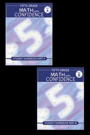 Fifth Grade Math with Confidence Student Workbook Bundle by Kate Snow