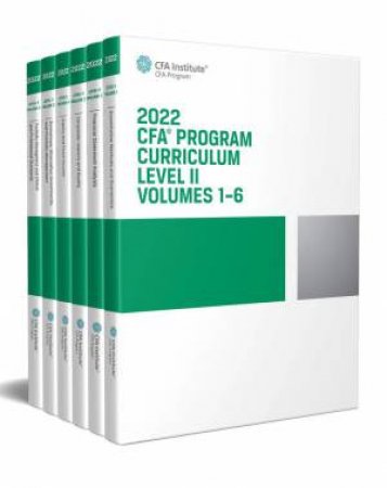2021 CFA Program Curriculum Level II Box Set by Various