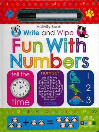 Activity Book Write And Wipe: Fun With Numbers by Various