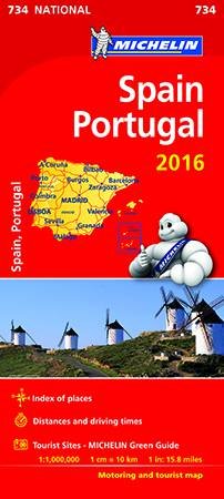 Spain & Portugal Map 2016 by Various